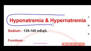 Hypernatremia [upl. by Noramac]