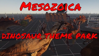 Mesozoica  Dinosaur theme park game  lets play Mesozoica gameplay demo [upl. by Odlo]