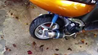 Chinese scooter Gy6 performance exhaust [upl. by Snashall625]