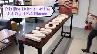 How to make illuminated Channel Letter with 3D Printer [upl. by Pietro]