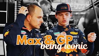 Max Verstappen and GP being an ICONIC DUO [upl. by Jonie]