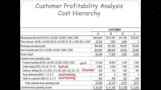 Customer Profitability Analysis Cost Hierarchy [upl. by Ashly]