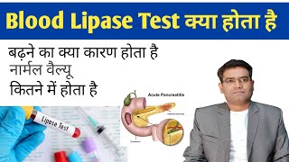 Serum Lipase Test in Hindi Normal Range  Cost  High Level  Pancreatitis [upl. by Koah593]