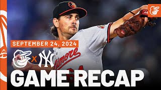 Orioles vs Yankees Game Recap 92424  MLB Highlights  Baltimore Orioles [upl. by Ranie18]