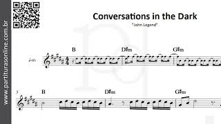 Conversations in the Dark ♪ John Legend  Partitura [upl. by Spracklen]