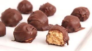 Chocolate Peanut Butter Balls Recipe  Laura Vitale  Laura in the Kitchen Episode 905 [upl. by Sipple]