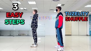 3 EASY SHUFFLE STEPS ❗️STAR DANCING 5 MIN 😎 TUZELITY SHUFFLE 😱⭐️ [upl. by Latsyrhk]