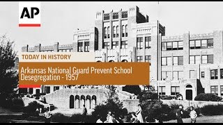 Arkansas National Guard Prevent School Desegregation  1957  Today in History  4 Sept 16 [upl. by Nyberg]