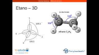 Molécula de etano [upl. by Aztiram]