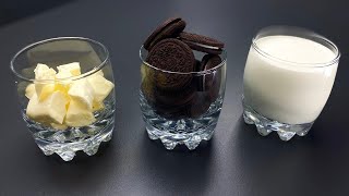 Oreo Dessert in 5 Minuten Nur 3 Zutaten Kein Backen und keine Gelatine [upl. by Keeton]