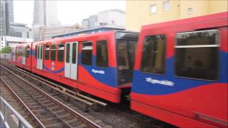 London DLR  Docklands Light Railway  TFL  רכבת קלה  Bahn [upl. by Noeruat]