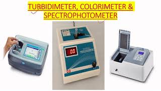 SPECTROPHOTOMETER TURBIDIMETER AND COLORIMETER USE IN MICROBIOLOGY LAB IN ENGLISH [upl. by Bethesda778]