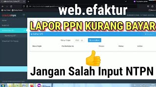 Terbaru Cara Lapor PPN Kurang Bayar [upl. by Noffihc684]