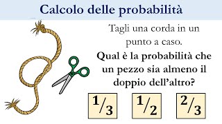 Calcolo delle probabilità taglio della corda [upl. by Amethyst]