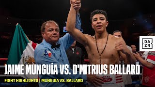 FIGHT HIGHLIGHTS  Jaime Munguía vs DMitrius Ballard [upl. by Rowena]