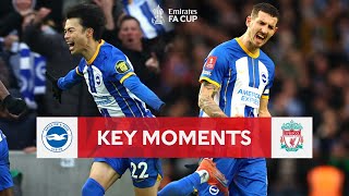 Brighton amp Hove Albion v Liverpool  Key Moments  Fourth Round  Emirates FA Cup 202223 [upl. by Burk233]