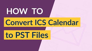 Convert ICS to PST files  ICS Calendar Converter Utility to Save iCalendar as PDF files too [upl. by Ile]