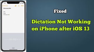 iOS 13134 Dictation Not Working on iPhone and iPad Heres the Fix [upl. by Oiretule827]