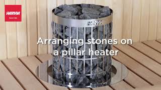 How to arrange sauna stones in an electric sauna heater [upl. by Calesta623]