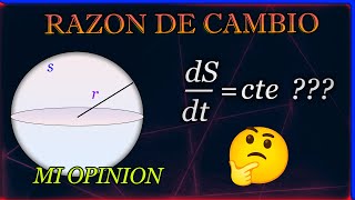 MI OPINIÓN matematicaconjuan y profesoralcoholico5539  Problema del globo esférico [upl. by Lrad704]