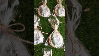 Wedding favours🤩viralvideo smallbussiness love wedding art exploresargodhashorts subscribe [upl. by Phaih805]