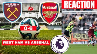 West Ham vs Arsenal 06 Live Stream Premier League Football EPL Match Today Score Highlights Gunners [upl. by Lletram504]