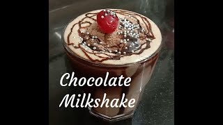 Chocolate Milkshake  chocolate milkshake recipe with cocoa powder  chocolate milkshake at home [upl. by Anahsirk]