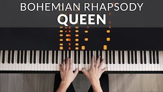 Bohemian Rhapsody  Queen  Tutorial of my Piano Cover [upl. by Ylirama]