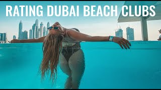 HODNOTÍM BEACH CLUBY V DUBAJI I RATING BEACH CLUBS IN DUBAI [upl. by Sutit]