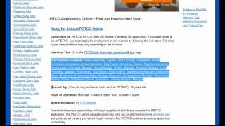 PETCO Job Application Online [upl. by Anelle]