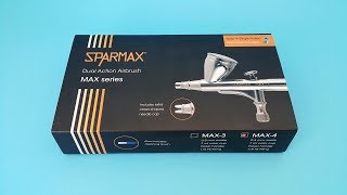 Sparmax MAX4 DualAction Airbrush Unboxing amp Review [upl. by Anivol]