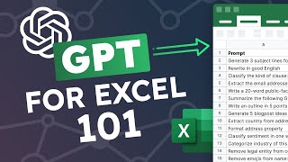 GPT for Excel a beginners guide 101 [upl. by Bezanson]