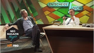 Entscheide dich mit Olli Schulz  sundb NEO MAGAZIN ROYALE mit Jan Böhmermann  ZDFneo [upl. by Onilegna]