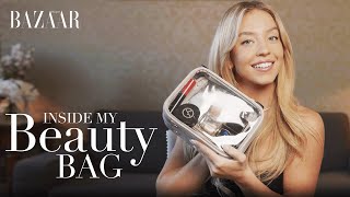 Sydney Sweeney Inside my beauty bag  Bazaar UK [upl. by Nolak597]