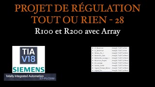 Projet Régulation Tout Ou Rien 28  Utilisation des tables R100 et R200 [upl. by Kalindi411]