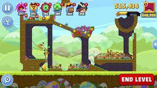 Angry Birds Friends Level 3 Tournament 1374 three stars NO POWERUP walkthrough 20240328 [upl. by Nitsruk]