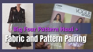 Pattern Haul Big Four Fabric and Pattern Pairing [upl. by Omora]