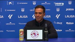 Rueda de prensa CD Leganés vs Levante UD [upl. by Arotahs]