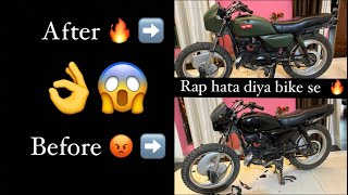 Bike se green rap hata diya 😱🔥 ab splendor black kr di 👍🏼❤️  vansh 0036 [upl. by Jemimah]