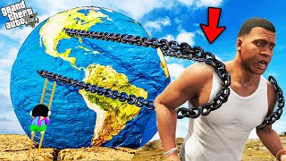 GTA 5  Franklin Become Strongest Man Ever To Pull Whole Earth in GTA 5GTA 5 mods [upl. by Ferree]