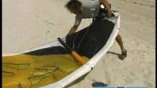 Kiteboarding Lessons for Beginners  How to Roll Up Your Kiteboarding Kite [upl. by Barron]