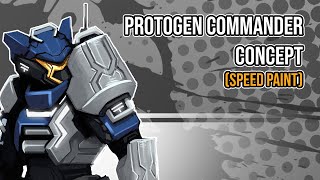 Protogen Commander Concept speedpaint [upl. by Aman137]