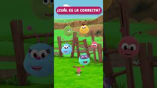 Ruletas de Cabezas Hormiguita Shorts juegos insects Bichikids [upl. by Nanor358]