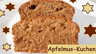 ApfelmusKuchen in 5 Minuten bereit für den Ofen und sooo soft Applesauce cake [upl. by Secilu301]