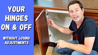 How to remove replace or reattach kitchen cabinet hinges [upl. by Yaresed]