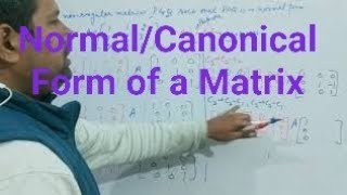 NormalCanonical form of a Matrix [upl. by Bergren]