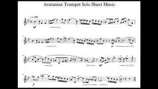 Arutunian Trumpet Concerto Sheet Music [upl. by Notniv661]