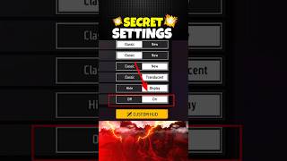 Secret Settings Only 1 Players Know 🏆  New Enemy Outline Setting  Free Fire shorts [upl. by Ahsilrac]