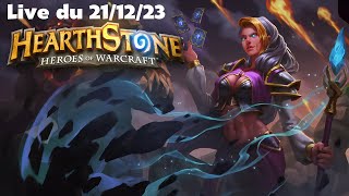 ReDiff du 211223 Hearthstone classé standard chasseur arcane [upl. by Anelyak165]