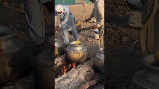 Traditional Night Wedding Beef Qorma Preparation in Deep Desert  Beef Qorma for Wedding Guests [upl. by Esinrahc351]